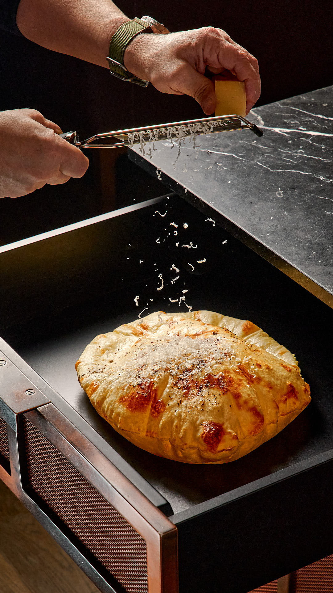 Тиропита с трюфелем и пармезаном