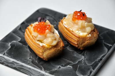 Дальневосточный гребешок с манго / Far Eastern scallop with mango