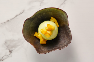 Мороженое васаби с ананасом / Wasabi ice cream with pineapple